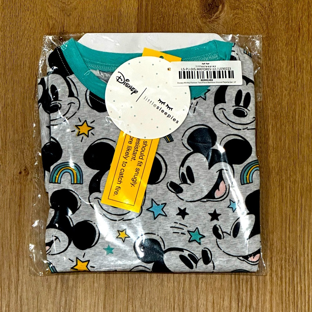 Disney Mickey Forever Two-Piece Bamboo Viscose Pajama Set - 3T